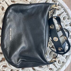 Michael Kors Black Pebbled Leather Shoulder Bag